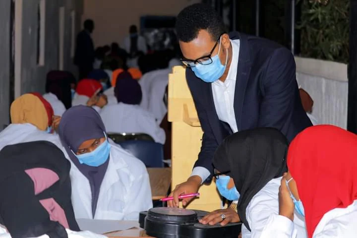 Students in a learning activity at JIU